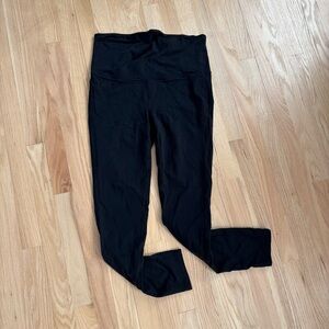 Athleta Maternity Black High-Waisted Leggings, Sz L